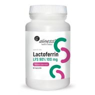 Aliness LACTOFERRIN LFS 90% Laktoferyna 100 mg (60 szt.) - Aliness LACTOFERRIN LFS 90% 100 mg - 580840[1].jpg
